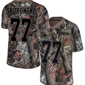 titans #77 peter skoronski camo youth stitched nfl limited rush realtree custom jersey