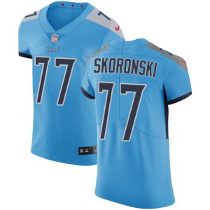 Titans #77 Peter Skoronski Light Blue Alternate Men's Stitched NFL Vapor Untouchable Elite Jersey