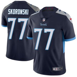 cheap Titans #77 Peter Skoronski Navy Blue Team Color Men's Stitched NFL Vapor Untouchable Limited Jersey