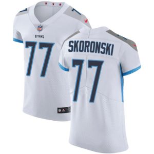 cheap Titans #77 Peter Skoronski White Men's Stitched NFL Vapor Untouchable Elite Jersey