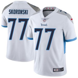 wholesale Titans #77 Peter Skoronski White Men's Stitched NFL Vapor Untouchable Limited Jersey