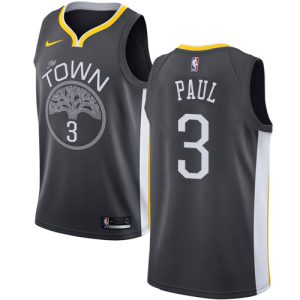 Warriors #3 Jordan Poole Black Women's NBA Swingman Statement Edition Jersey