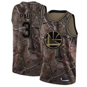 Warriors #3 Jordan Poole Camo NBA Swingman Realtree Collection Jersey