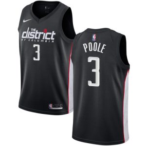 wizards #3 jordan poole black women's nba swingman city edition 2024 19 cheap jersey