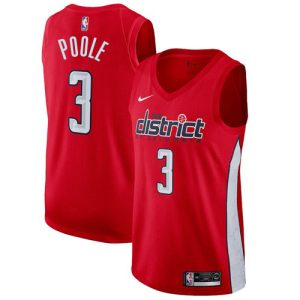 replica Wizards #3 Jordan Poole Red NBA Swingman Earned Edition Jersey