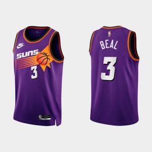 Phoenix Suns #3 Bradley Beal Purple Men's NBA 2023-24 Classic Edition Jersey