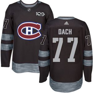 Adidas Canadiens #77 Kirby Dach Black 1917-2017 100th Anniversary Stitched NHL Jersey