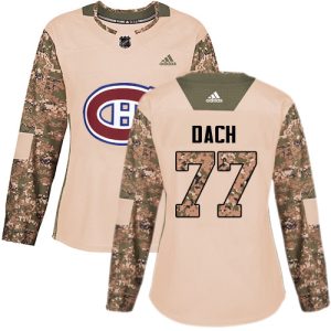 Adidas Canadiens #77 Kirby Dach Camo Authentic 2017 Veterans Day Women's Stitched NHL Jersey