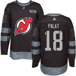 Adidas Devils #18 Ondrej Palat Black 1917-2017 100th Anniversary Stitched NHL Jersey