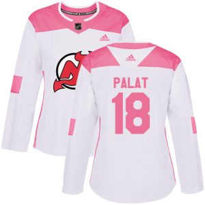 adidas devils #18 ondrej palat white/pink authentic fashion women's stitched nhl cheap jersey