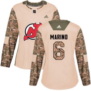 adidas devils #6 john marino camo authentic 2017 veterans day women's stitched nhl youth jersey