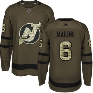 wholesale Adidas Devils #6 John Marino Green Salute to Service Stitched NHL Jersey