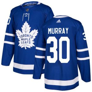 customized Adidas Maple Leafs #30 Matt Murray Blue Home Authentic Stitched NHL Jersey