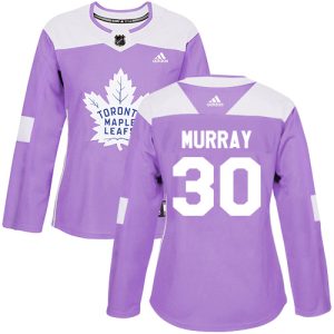 adidas maple leafs #30 matt murray purple authentic fights cancer women's stitched nhl replica jersey