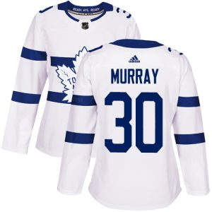 cheap Adidas Maple Leafs #30 Matt Murray White Authentic 2018 Stadium Series Women's Stitched NHL Jersey