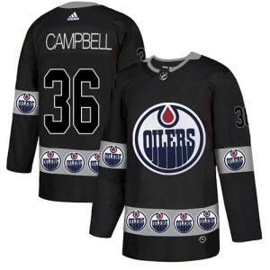 adidas oilers #36 jack campbell black authentic team logo fashion stitched nhl authentic jersey