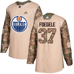 adidas oilers #37 warren foegele camo authentic 2017 veterans day stitched nhl authentic jersey