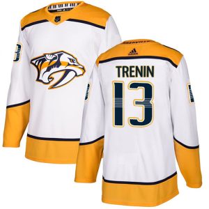 adidas predators #13 yakov trenin white road authentic stitched nhl wholesale jersey