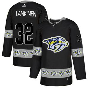 wholesale Adidas Predators #32 Kevin Lankinen Black Authentic Team Logo Fashion Stitched NHL Jersey