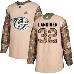 wholesale Adidas Predators #32 Kevin Lankinen Camo Authentic 2017 Veterans Day Stitched NHL Jersey