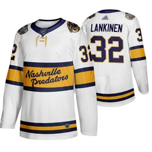 Adidas Predators #32 Kevin Lankinen White Authentic 2020 Winter Classic Stitched NHL Jersey