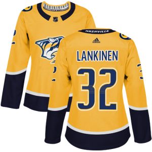 adidas predators #32 kevin lankinen yellow home authentic women's stitched nhl wholesale jersey