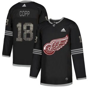 adidas red wings #18 andrew copp black authentic classic stitched nhl custom jersey