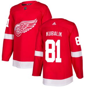 wholesale Adidas Red Wings #81 Dominik Kubalik Red Home Authentic Stitched NHL Jersey