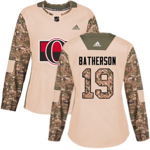 Adidas Senators #19 Drake Batherson Camo Authentic 2017 Veterans Day Women's Stitched NHL Jersey