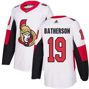 adidas senators #19 drake batherson white road authentic stitched nhl limited jersey