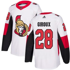 cheap Adidas Senators #28 Claude Giroux White Road Authentic Stitched Youth NHL Jersey