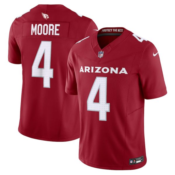 arizona cardinals #4 rondale moore men's cardinal vapor f.u.s.e. limited elite jersey