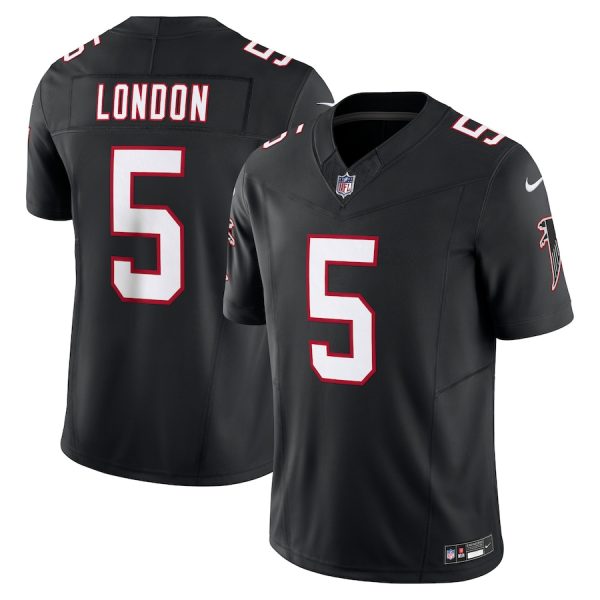 authentic Atlanta Falcons #5 Drake London Men's Black Vapor F.U.S.E. Limited Jersey