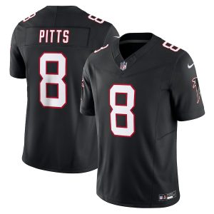 cheap Atlanta Falcons #8 Kyle Pitts Men's Black Vapor F.U.S.E. Limited Jersey