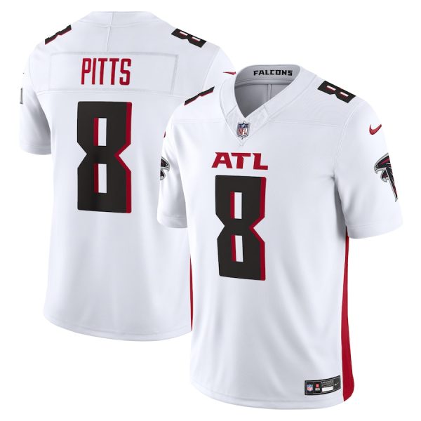 Atlanta Falcons #8 Kyle Pitts Men's White Vapor F.U.S.E. Limited Jersey