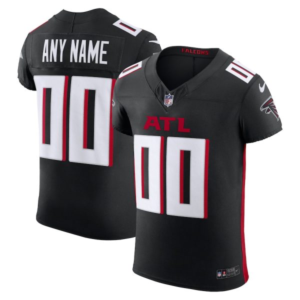 atlanta falcons custom men's black vapor f.u.s.e. elite personalized jersey