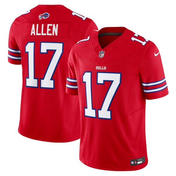 Buffalo Bills ##17 Josh Allen Men's Red Vapor F.U.S.E. Limited Jersey