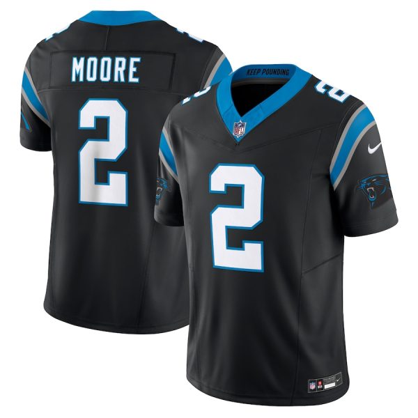 Carolina Panthers #2 D.J. Moore Men's Blue Vapor F.U.S.E. Limited Jersey