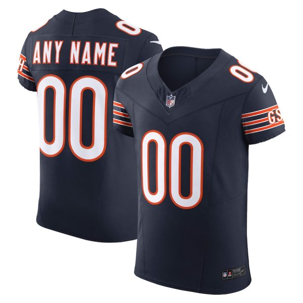 Chicago Bears Custom Men's Navy Vapor F.U.S.E. Limited Jersey