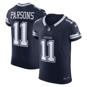 wholesale Dallas Cowboys #11 Micah Parsons Men's Navy Vapor F.U.S.E. Elite Jersey