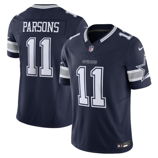 elite Dallas Cowboys #11 Micah Parsons Men's Navy Vapor F.U.S.E. Limited Jersey