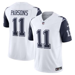 Dallas Cowboys #11 Micah Parsons Men's White Vapor F.U.S.E. Limited Jersey