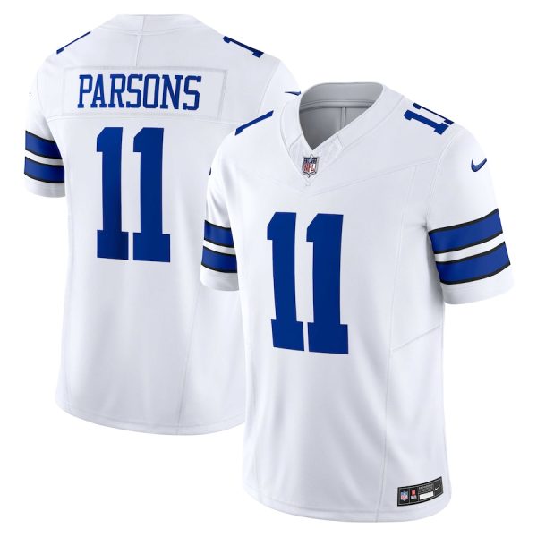 dallas cowboys #11 micah parsons men's white vapor f.u.s.e. limited cheap jersey