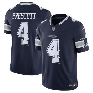 Dallas Cowboys #4 Dak Prescott Men's Navy Vapor F.U.S.E. Limited Jersey