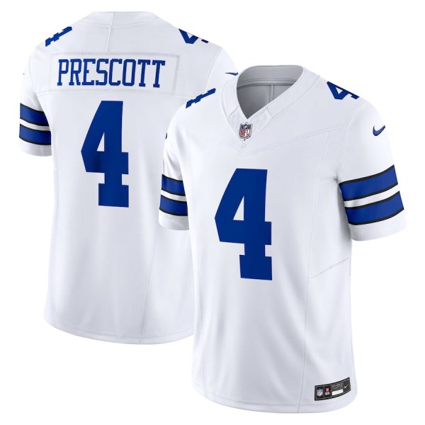 dallas cowboys #4 dak prescott men's white vapor f.u.s.e. limited cheap jersey