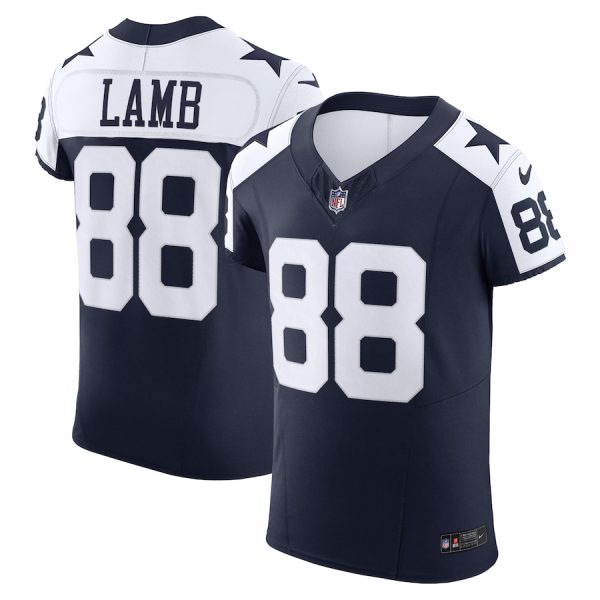 elite Dallas Cowboys #88 Ceedee Lamb Men's Navy Vapor F.U.S.E. Elite Jersey