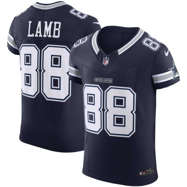 Dallas Cowboys #88 Ceedee Lamb Men's Navy Vapor F.U.S.E. Elite Jersey