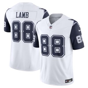 Dallas Cowboys #88 Ceedee Lamb Men's White Vapor F.U.S.E. Limited Jersey