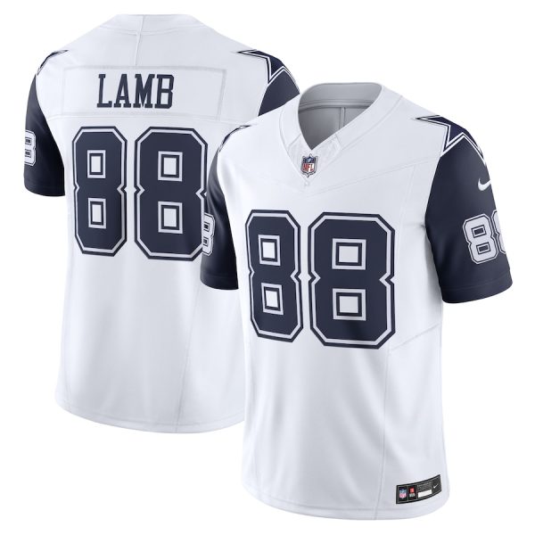 Dallas Cowboys #88 Ceedee Lamb Men's White Vapor F.U.S.E. Limited Jersey