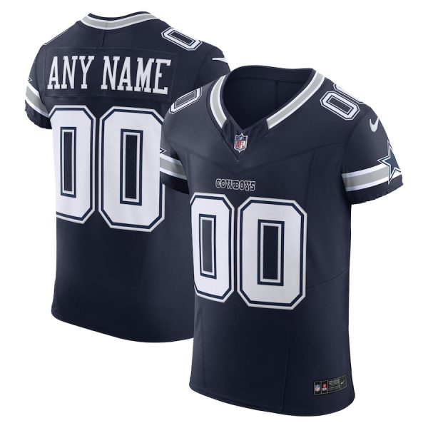 Dallas Cowboys Custom Men's Navy Vapor F.U.S.E. Limited Jersey